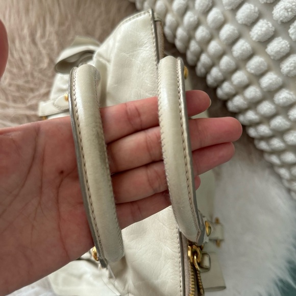 Miu Miu Women's Gray Leather Handbag - Picture 2 of 15